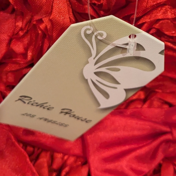 Valentines Toddler girl Red Rose Richie House 18m Dress - Picture 2 of 5